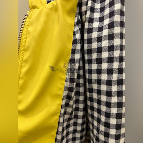 COPY - Gap Kids Broght Lemon Yellow Rain Jacket Coat waterproof S - Picture 5 of 8